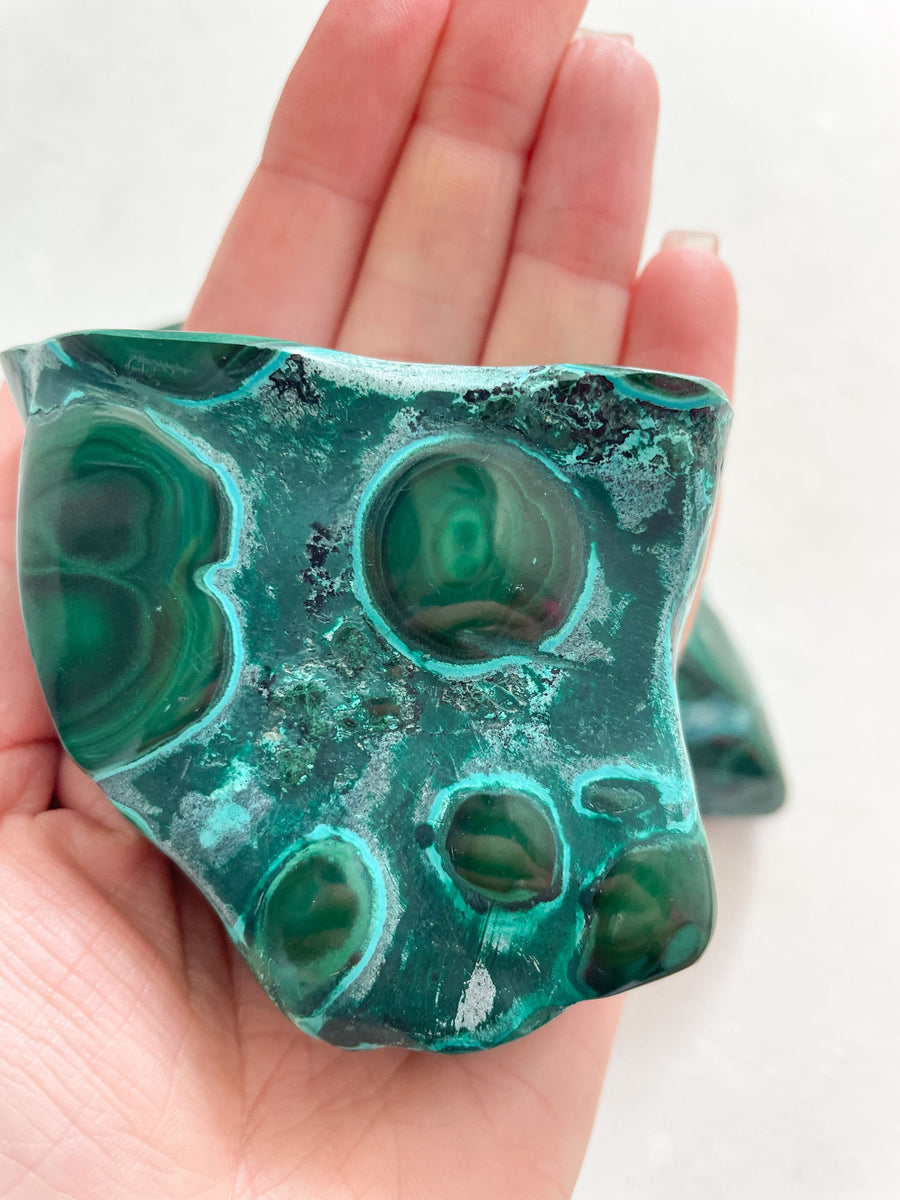 Malachite with Chrysocolla - Free Form