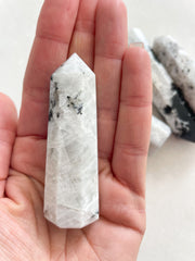 White Rainbow Moonstone - Point Tower