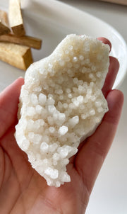 White Aragonite - Cluster