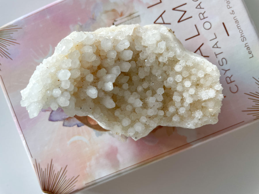 White Aragonite - Cluster