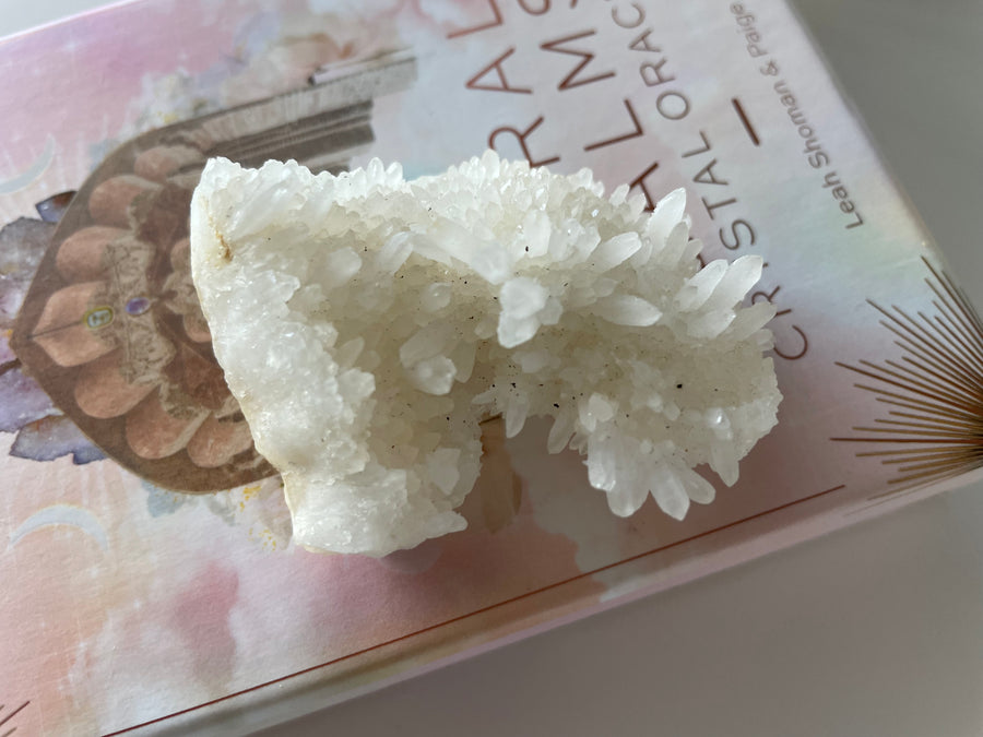 White Aragonite - Cluster