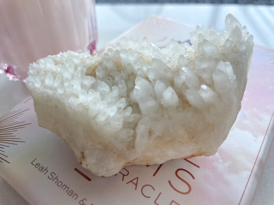 White Aragonite - Cluster