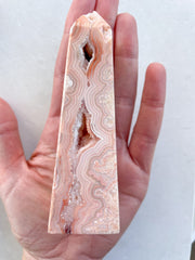 Happy Lace Agate - Tower