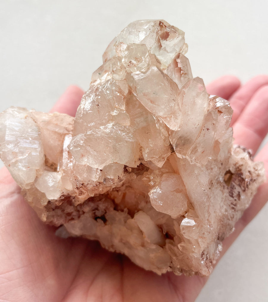 Pink Samadhi Himalayan Quartz - Cluster