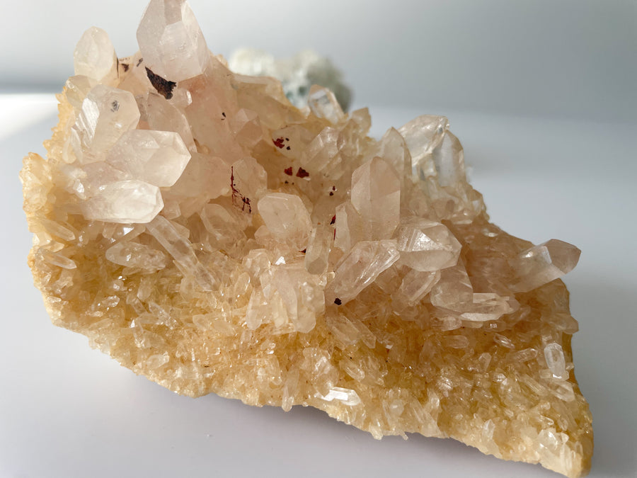 Pink Samadhi Himalayan Quartz - Cluster