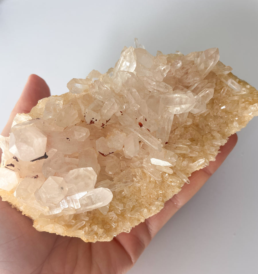 Pink Samadhi Himalayan Quartz - Cluster