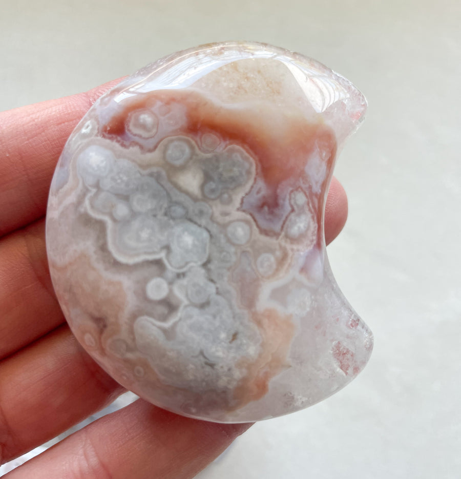 Flower Agate Moon - Limited Edition -